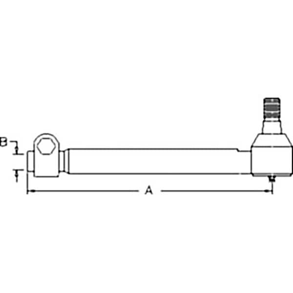 Aftermarket Fits Case IH Tie Rod Fits ZF Axle MFWD 395, 495, 585, 595, 685, 695, 885, 895 1968464C1 - main